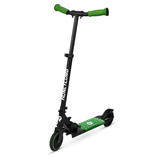 Trotineta LED QPlay Honeycomb Verde | Design Modern