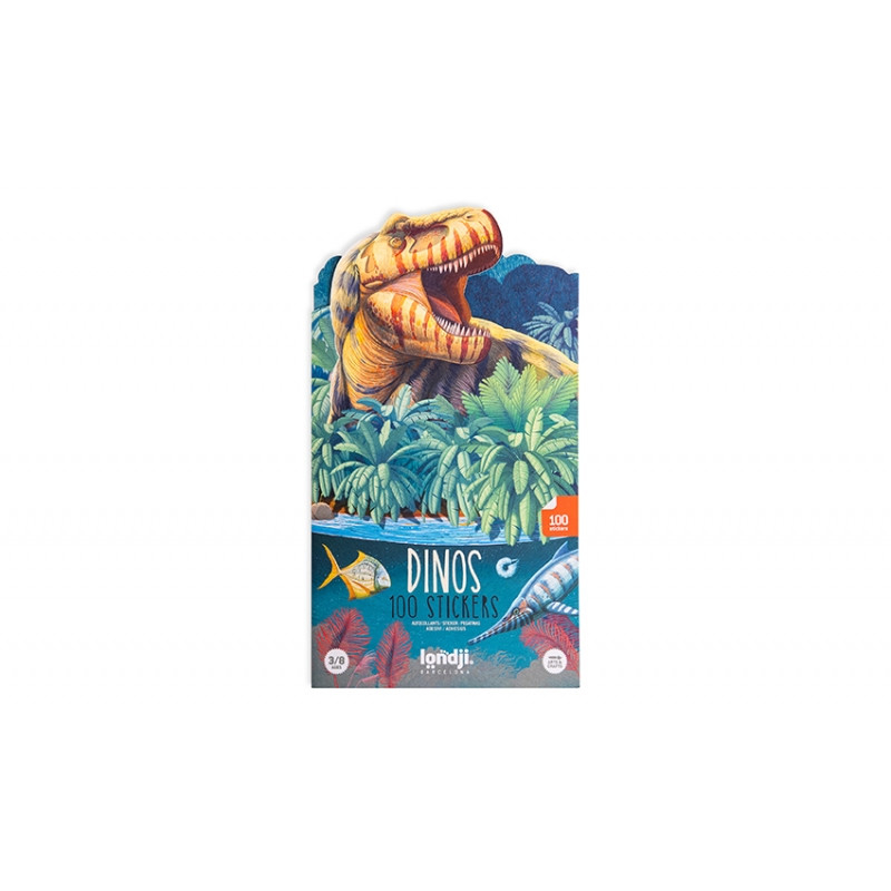 Set Abtibilduri Repoziționabile Dinozauri | Londji