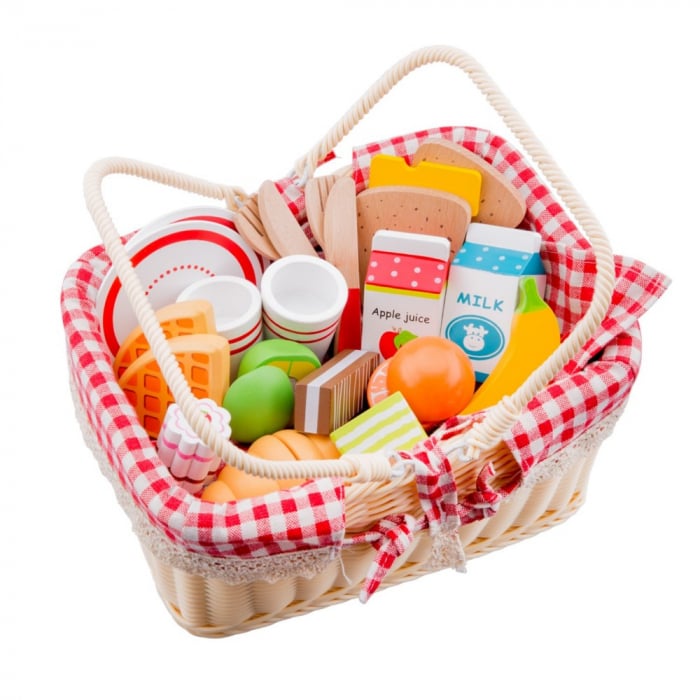 Cos Picnic New Classic Toys cu Alimente