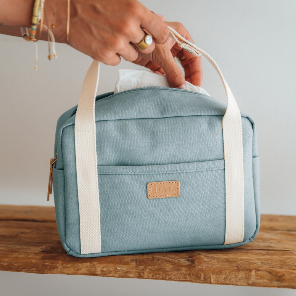 Organizator Carucior Beaba Mini Paris - Sage Green - imagine 2