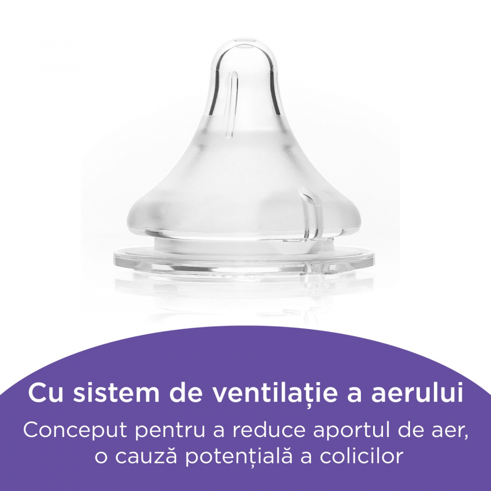 Tetina NaturalWave Lansinoh, Flux Rapid, 2 buc
