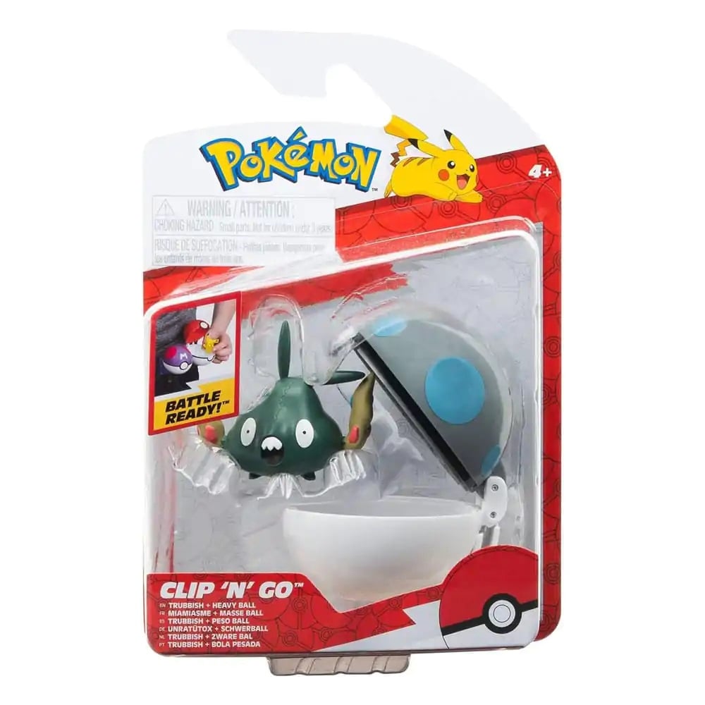 Figurina Pokemon Trubbish Clip N Go S2 + Poke Ball