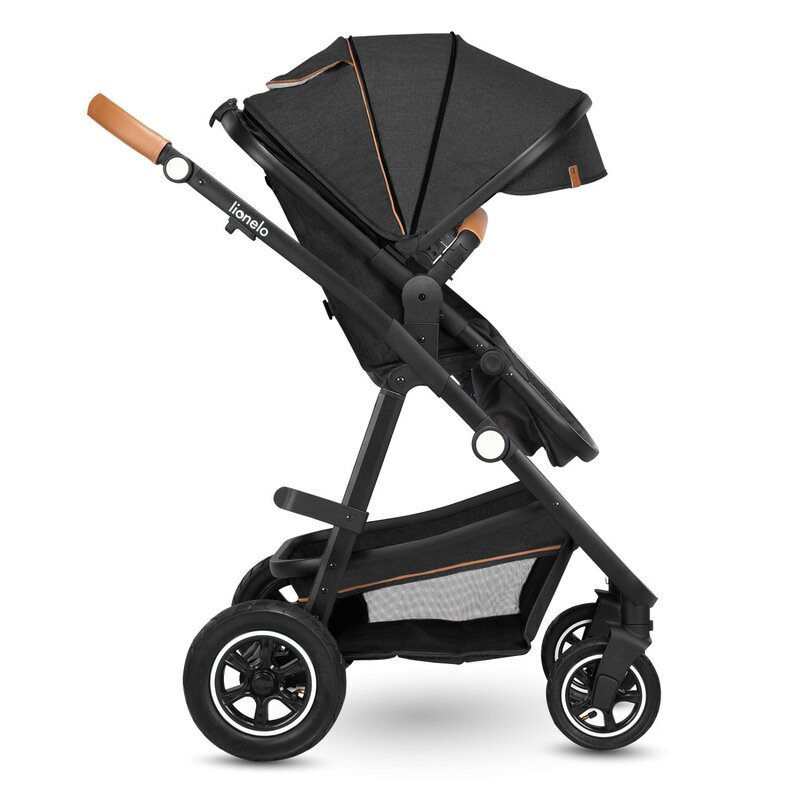 Carucior Lionelo Amber 2in1 Gri Cadru Aluminiu