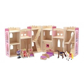 Castel din lemn pliabil Melissa & Doug - imagine 2