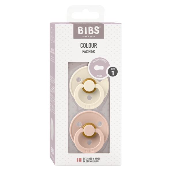 Set 2 Suzete BIBS Colour Latex, 0+ luni