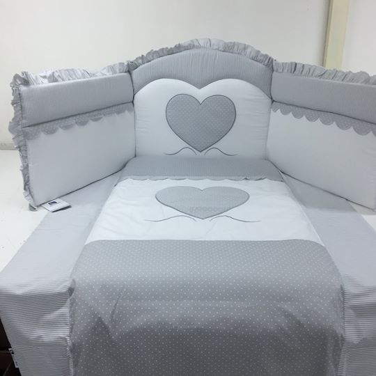 Set Lenjerie Bebelusi Raffaello - Bumbac Brodat - imagine 5