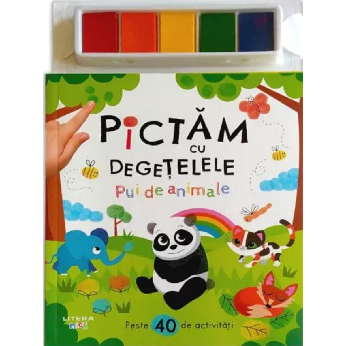 Pictam cu degetelele - Litera | Carte colorat