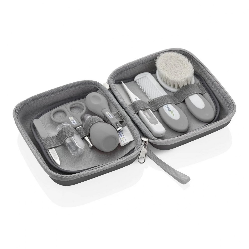 Set Ingrijire Bebelusi 9 Piese BabyJem Grey - imagine 2