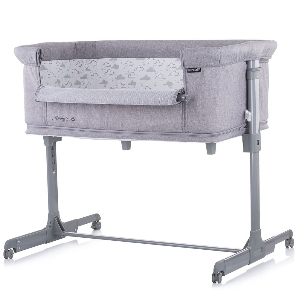 Patut Co-Sleeper Chipolino Mommy'n Me Grey Clouds - imagine 3