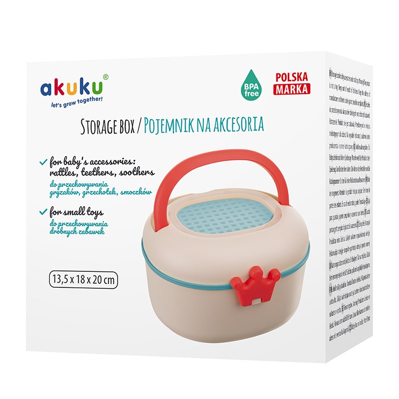 Cutie Depozitare Suzete Akuku, Design Coroana - imagine 3