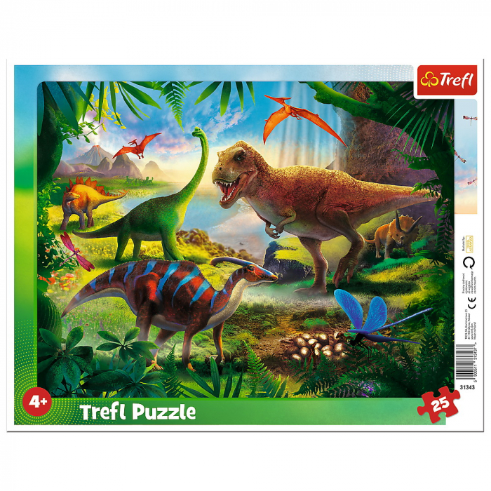 Puzzle 25 Piese Dinozauri Trefl Edu