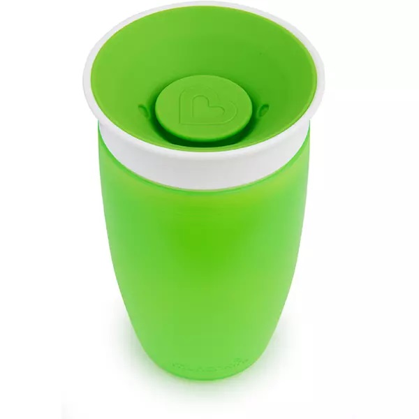 Cana Munchkin 360 Green, 296ml, Antiscurgere - imagine 2
