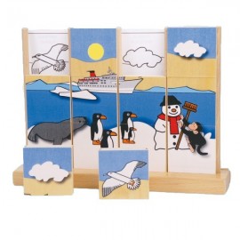 Puzzle Vertical Pinguinii Heutink | Dezvoltare Cognitivă