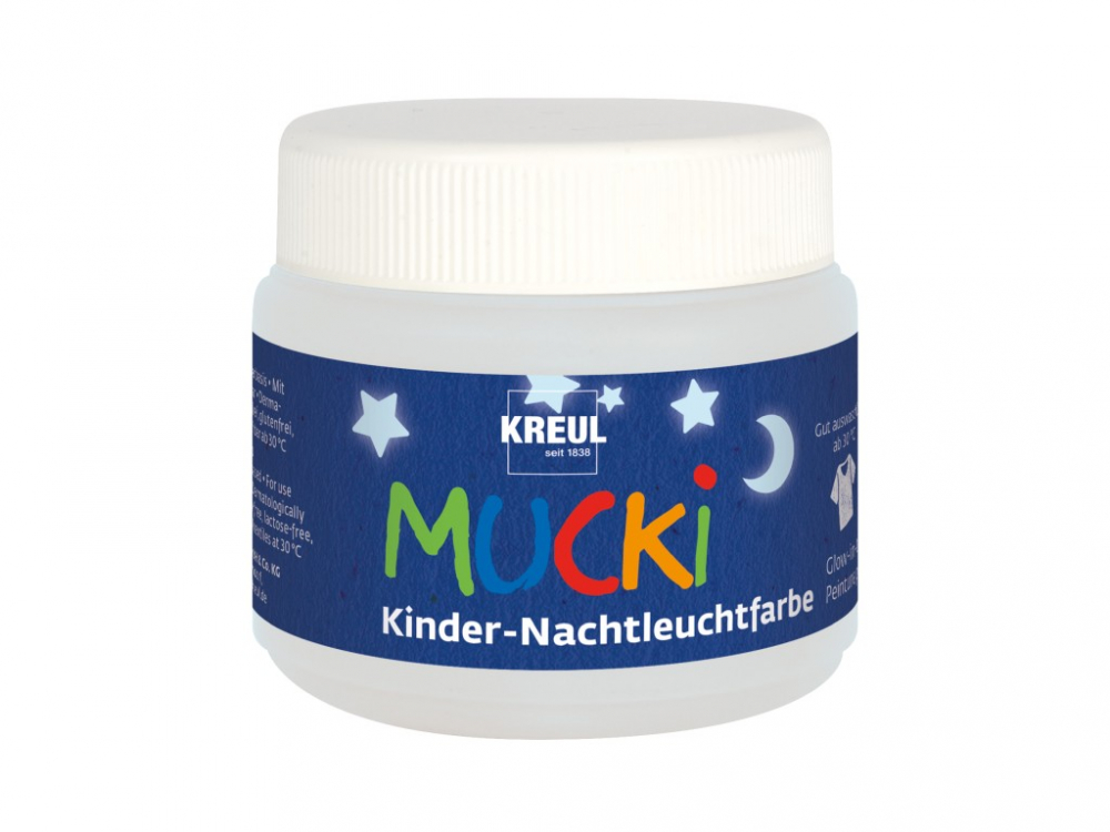 Vopsea Acrilica Glow-in-the-Dark Albastru, Mucki