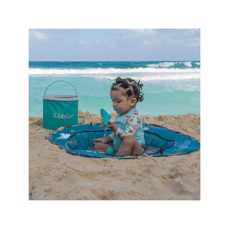 Piscina Copii Pliabila Bbluv Arena cu Accesorii, Albastra - imagine 4