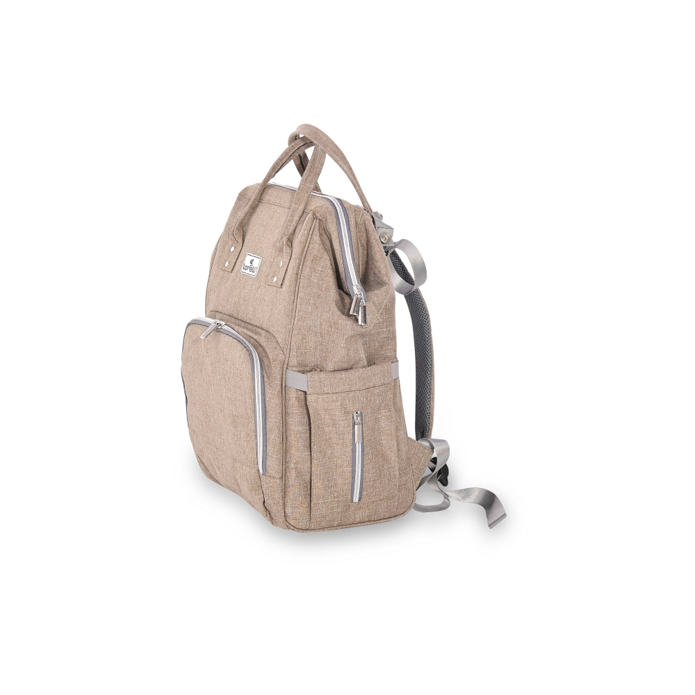 Rucsac Lorelli Tina Beige Multicompartiment - imagine 3