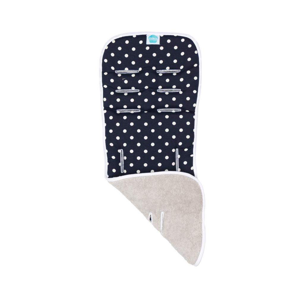 Perna Memorie Carucior Fillikid Navy Dots, Confort - imagine 2