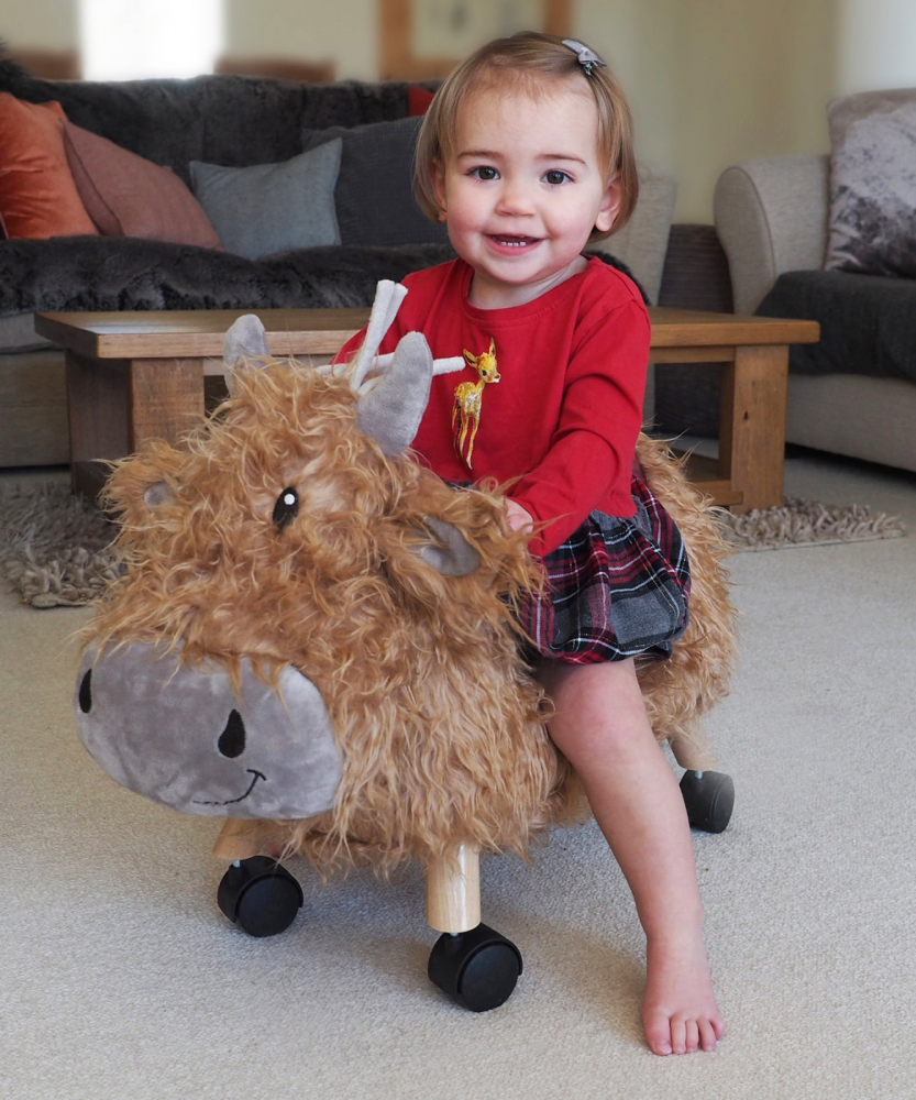 Hubert Highland Cow Little Bird Told Me | Jucărie Ride-On