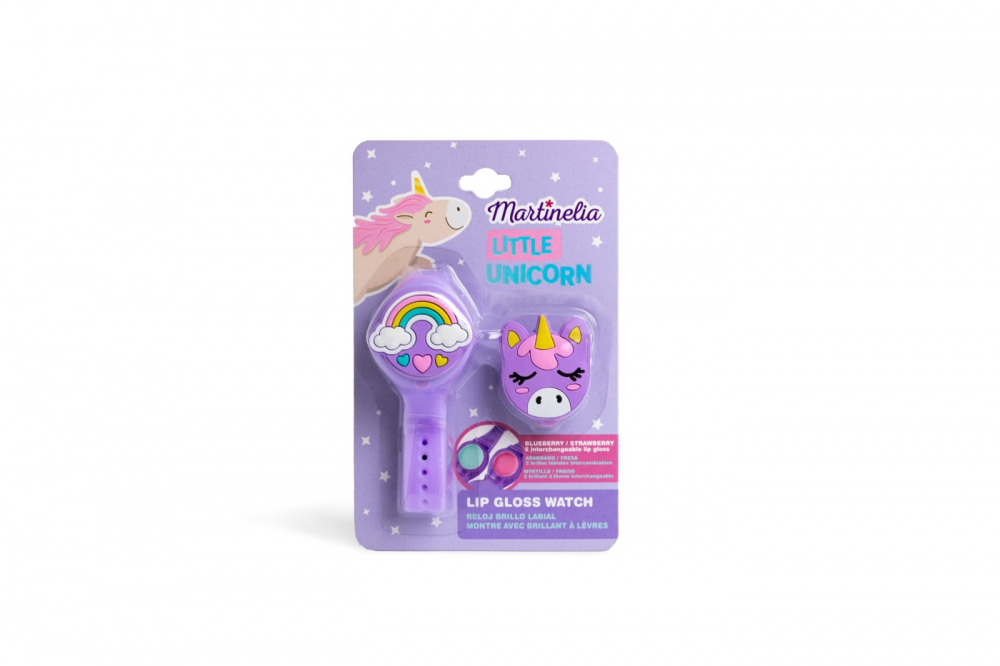 Ceas Little Unicorn cu 2 Balsamuri de Buze | Martinelia
