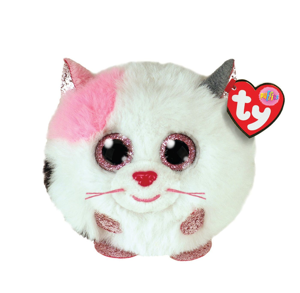 Ty Beanie Balls Pisica Alba Jucarie Plus