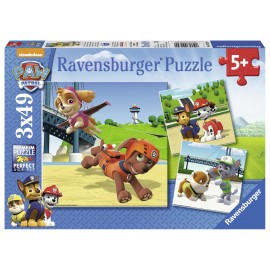 Puzzle Patrula Cățelușilor 3x49 piese Ravensburger