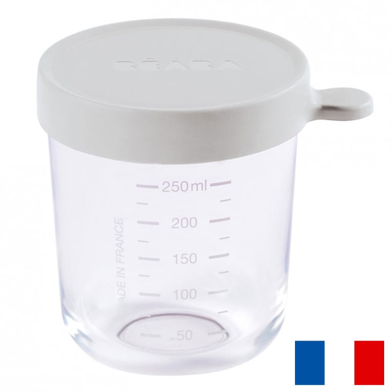 Recipient Sticlă Beaba 250ml, Ermetic, Light Mist