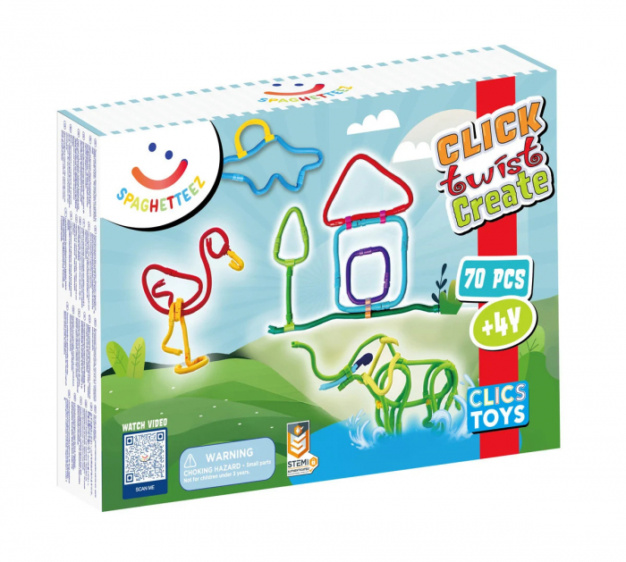 Set Spaghetteez 70 Piese Clicstoys