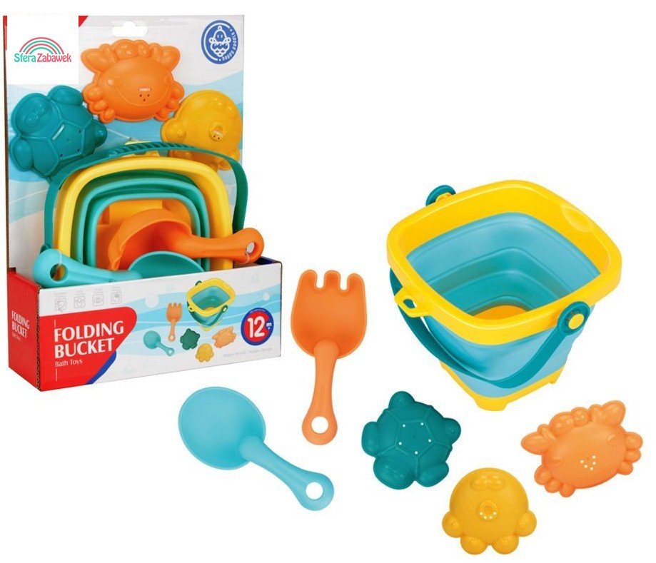 Set Jucării Plajă Sfera Zabawek cu Găleușă Pliabilă - imagine 4