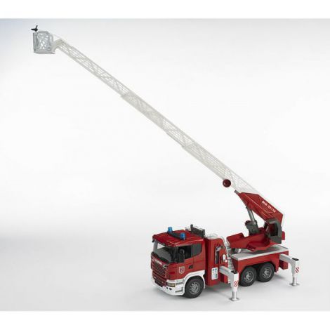 Camion Pompieri Scania Bruder cu Scara și Apă - imagine 6