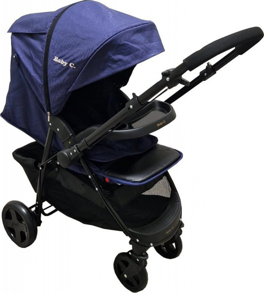 Baby Care SK10 - Carucior Reversibil Albastru - imagine 2
