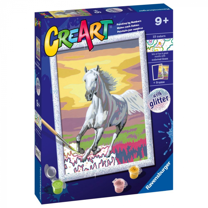 Cal la Apus - Pictura pe Numere Ravensburger