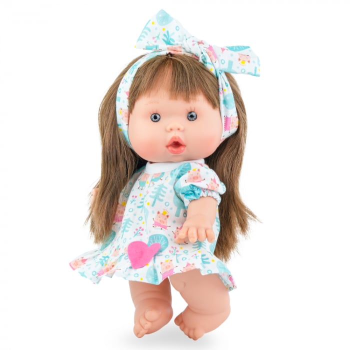 Păpușă Marina & Pau Nina Bleu, 26 cm, Parfum Vanilie