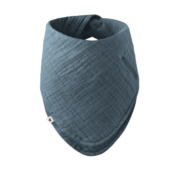 Bavetica Bandana Bibs Petrol cu Buzunar Suzeta - imagine 4