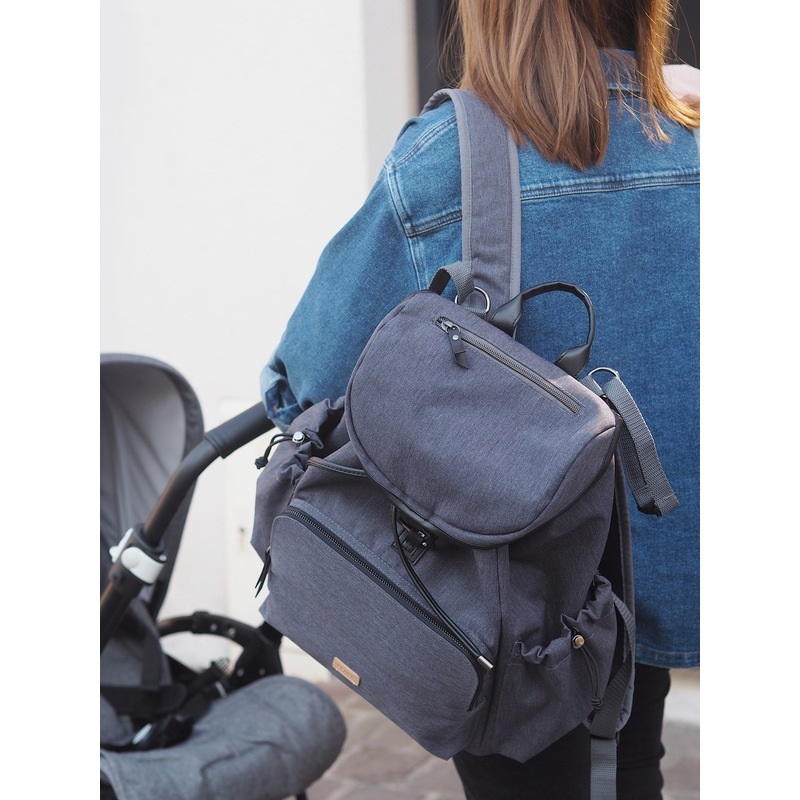 Rucsac de împachetat Beaba Vancouver Dark Grey - imagine 4
