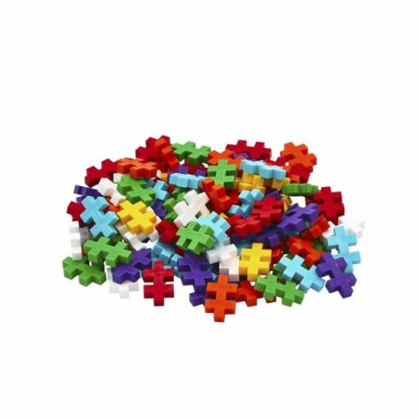 Plus-Plus Tub 100 Piese Curcubeu - Jucarie STEM Creativa - imagine 3