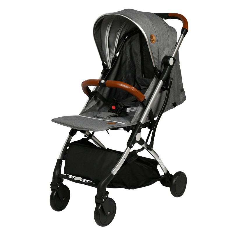 Carucior Sport Buf Boof S-16 Gri, Pliabil 180° - imagine 2