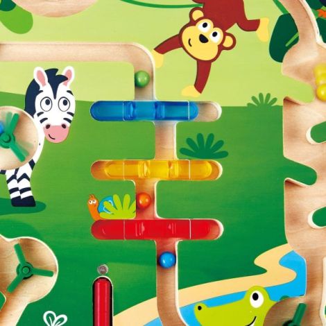 Labirint Magnetic Jungla Hape | Jucărie Lemn - imagine 3