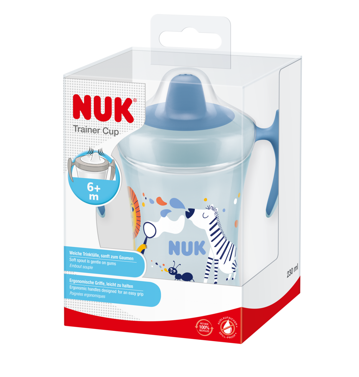 Cana Nuk Trainer 230ml Girafa Anti-Curgere