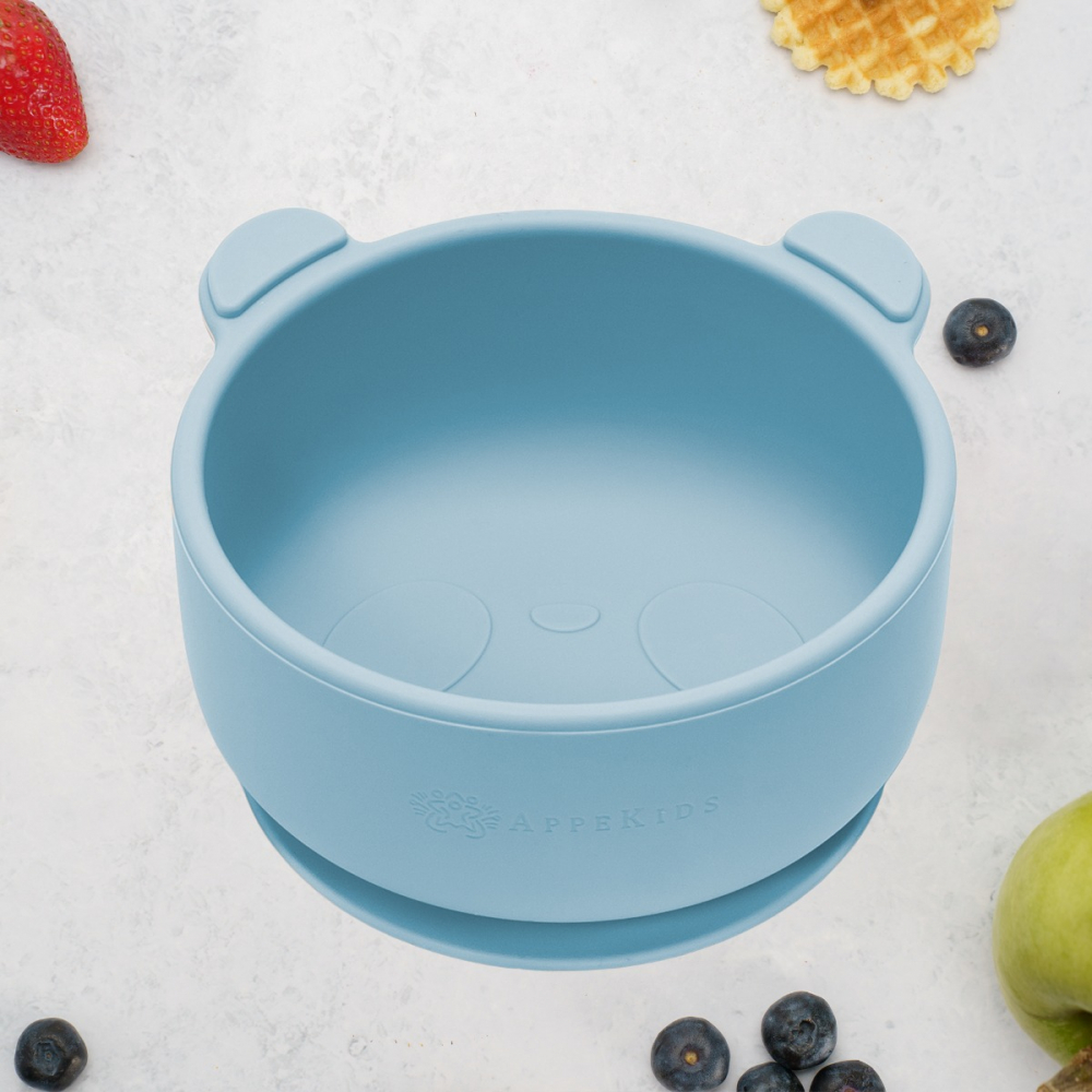 Bol Silicon cu Ventuza AppeKids Aqua Blue - imagine 6
