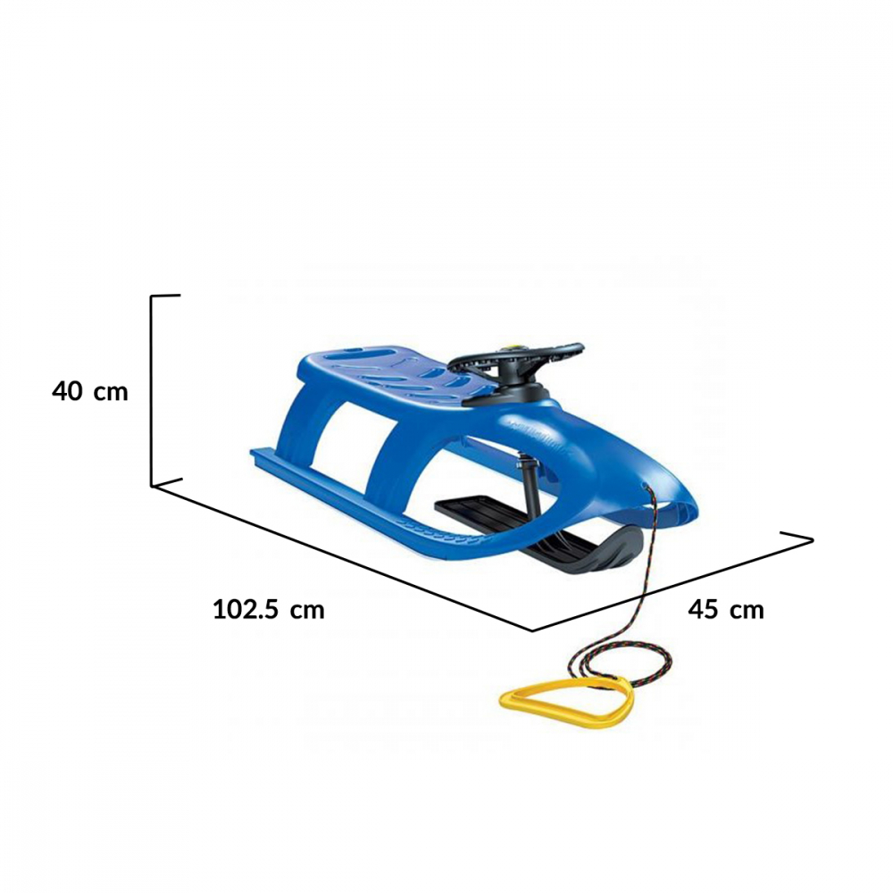 Sanie cu volan Prosperplast Bullet Control Blue - imagine 3