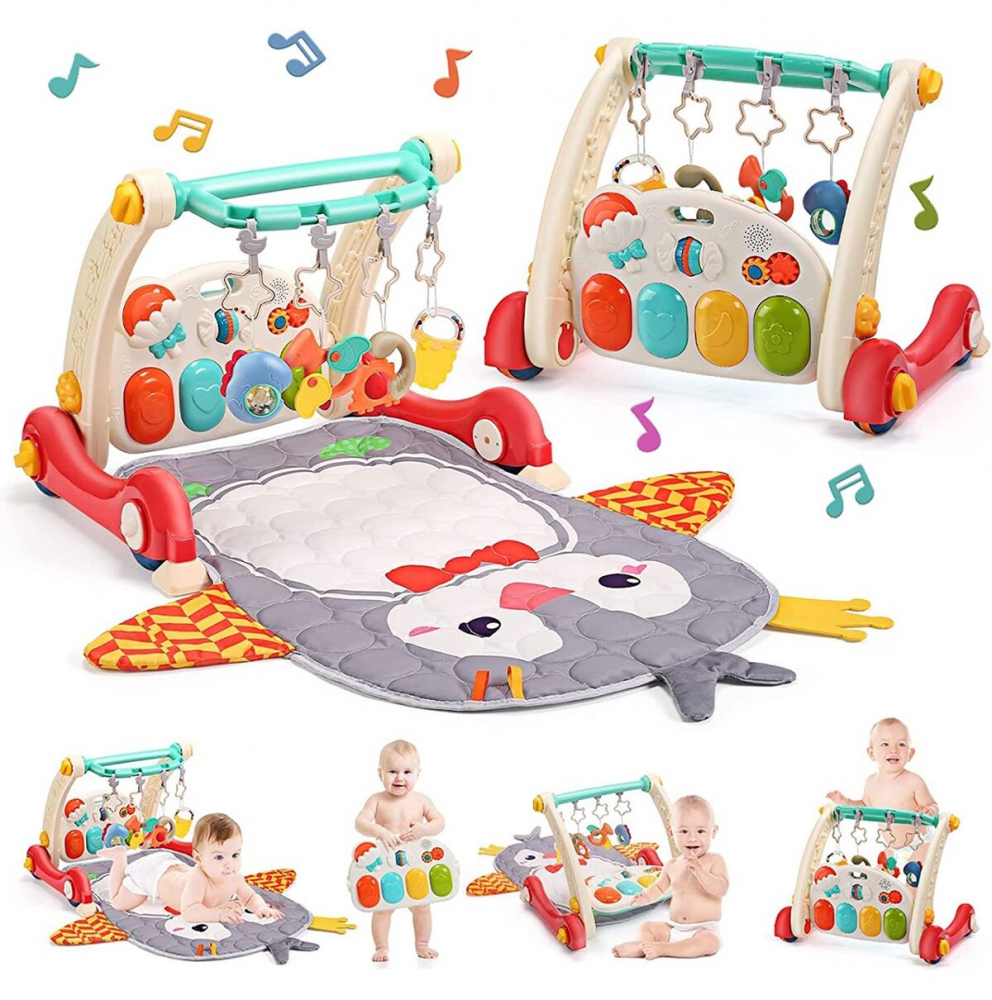 Antepremergator MalPlay 2in1 Grey + Salteluta Joaca