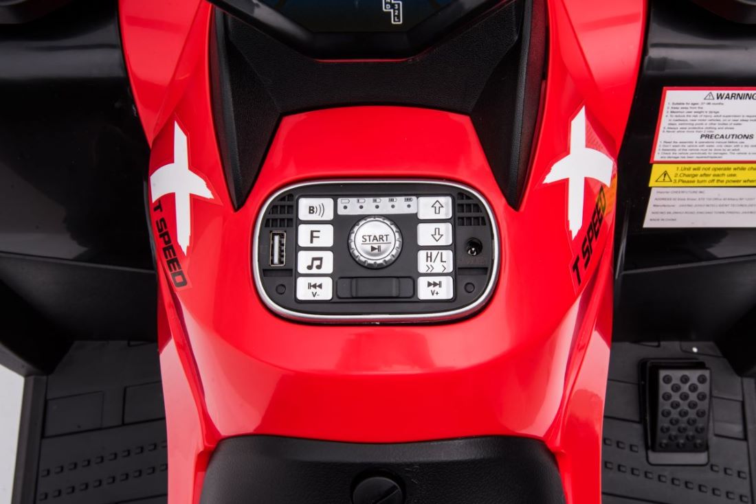 ATV Electric 4x4 2 Locuri 24V Rosu | Autokids - imagine 10
