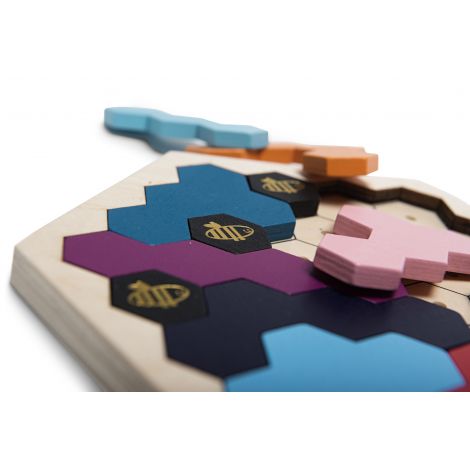 Puzzle Stupul Albinelor BS Toys - Lemn și Logică - imagine 7