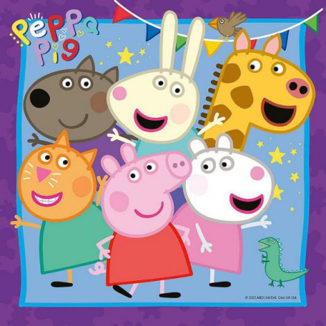 Puzzle Peppa Pig Ravensburger 3x49 piese Educativ - imagine 2