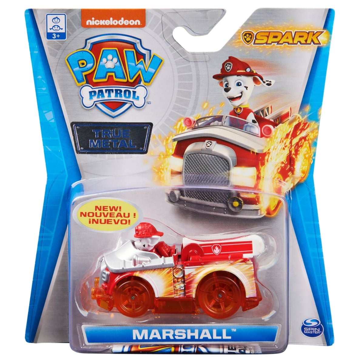 Mașinuță Paw Patrol True Metal Marshall