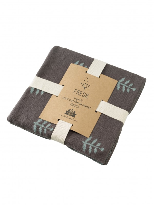 Patura Fine Knitted Leaves Fresk Bumbac Organic - imagine 3