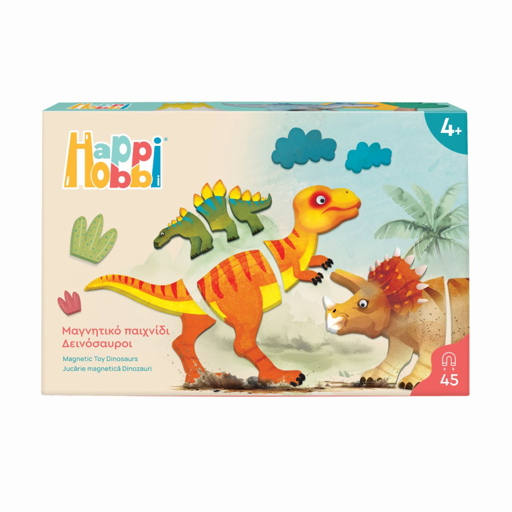 Set Magnetic Dinozauri Happi Hobbi | Jucărie Educativă