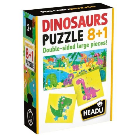 Headu 8 în 1 Puzzle Dinozauri Educativ - imagine 4