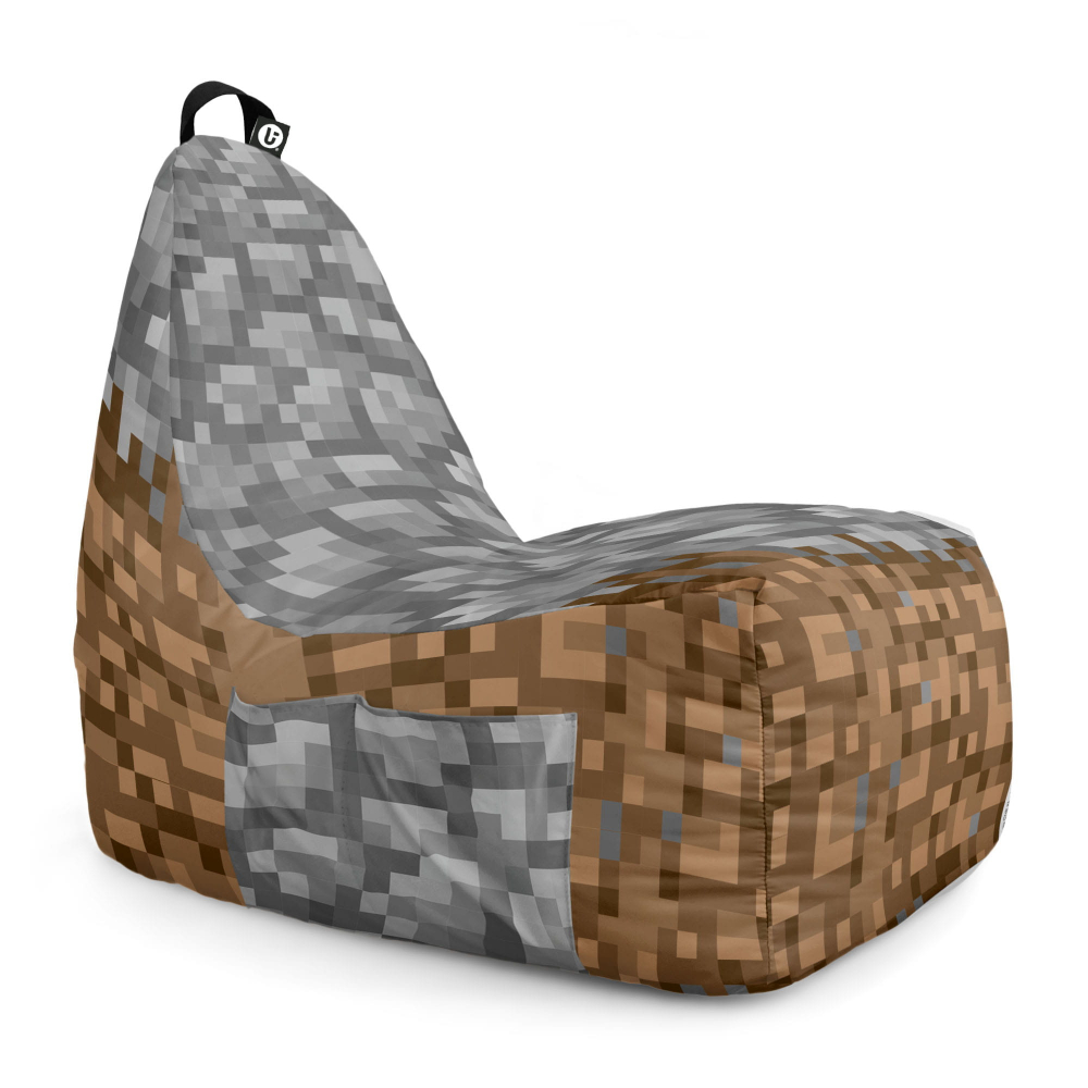 Fotoliu Puf Chill XL Minecraft Piatra Updeco - imagine 6