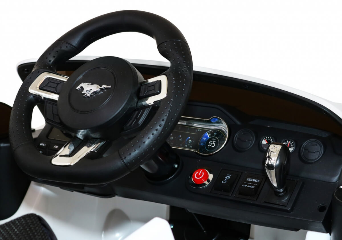 Masinuta Electrica Ford Mustang GT Alb pentru Copii - imagine 5